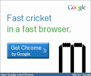 Google Chrome IPL Twenty20 Ad
