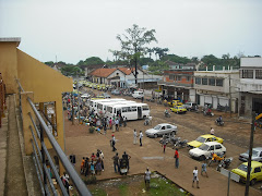 Vista da parte de cima do mercado