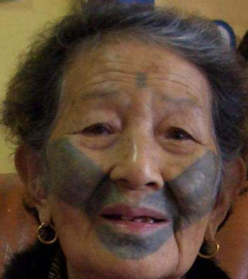 Atayal Facial Tattoo