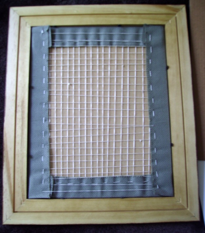 Kiwi gets Crafty Home Framing Lace Method Tutorial