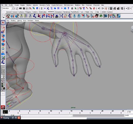 The arm's FK and Bind