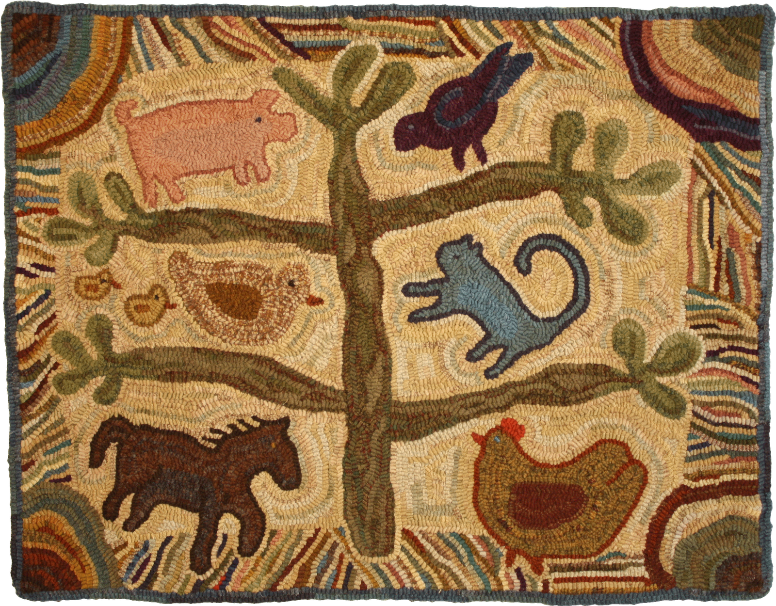 The Merry Hooker Woolens Rug Hooking Diary... Simple Gifts is Complete