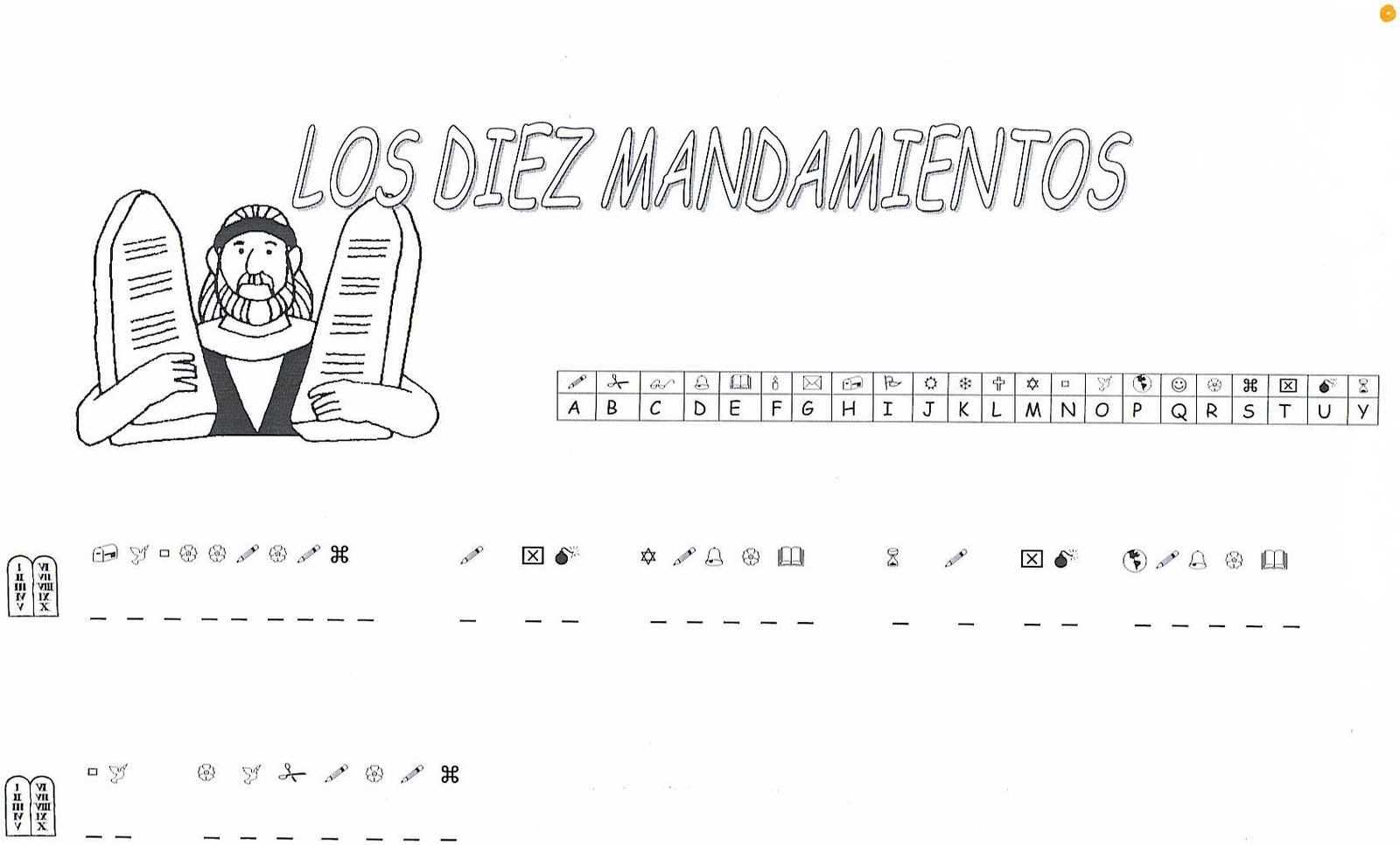 Los 10 Mandamientos De Moises Los 10 Mandamientos De Moises