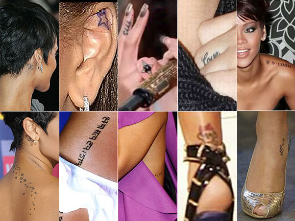 Quantas tatuagens tem Rihanna? Quantas tatuagens tem Rihanna?
