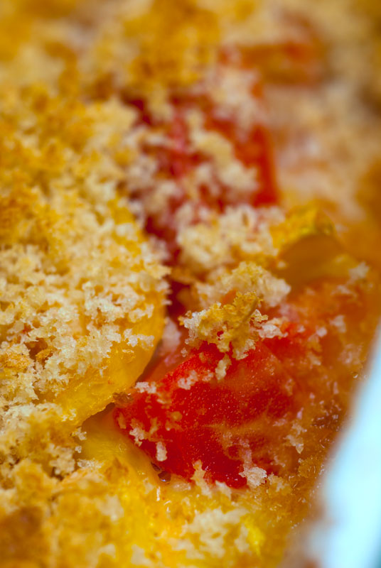 Cheesy Squash & Tomato Casserole + Farmer's Market!