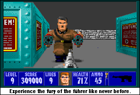 I love that he's got portraits of himself in his personal battle chamber. Classy. Adolf.