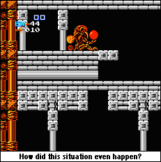 Why do I have to repeatedly try to blow myself up just to get away? Chozowned.