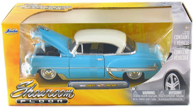 Jada Diecast Showroom Floor No. 92372-Blue 1953 Chevrolet Bel Air Blue