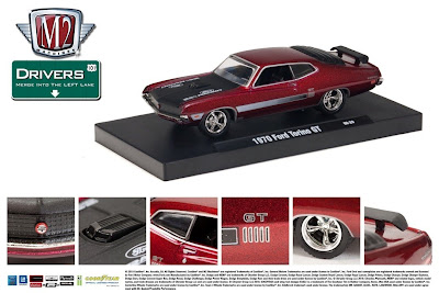 Ford Model Cars  M2 Machines Drivers Release 4  1970 Ford Torino GT Candy Red