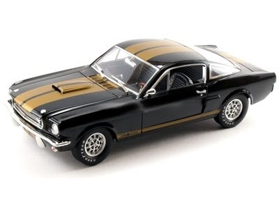 Shelby Collectibles 35004A 1966 Ford Mustang Shelby GT350H Black Gold Original Hertz Edition