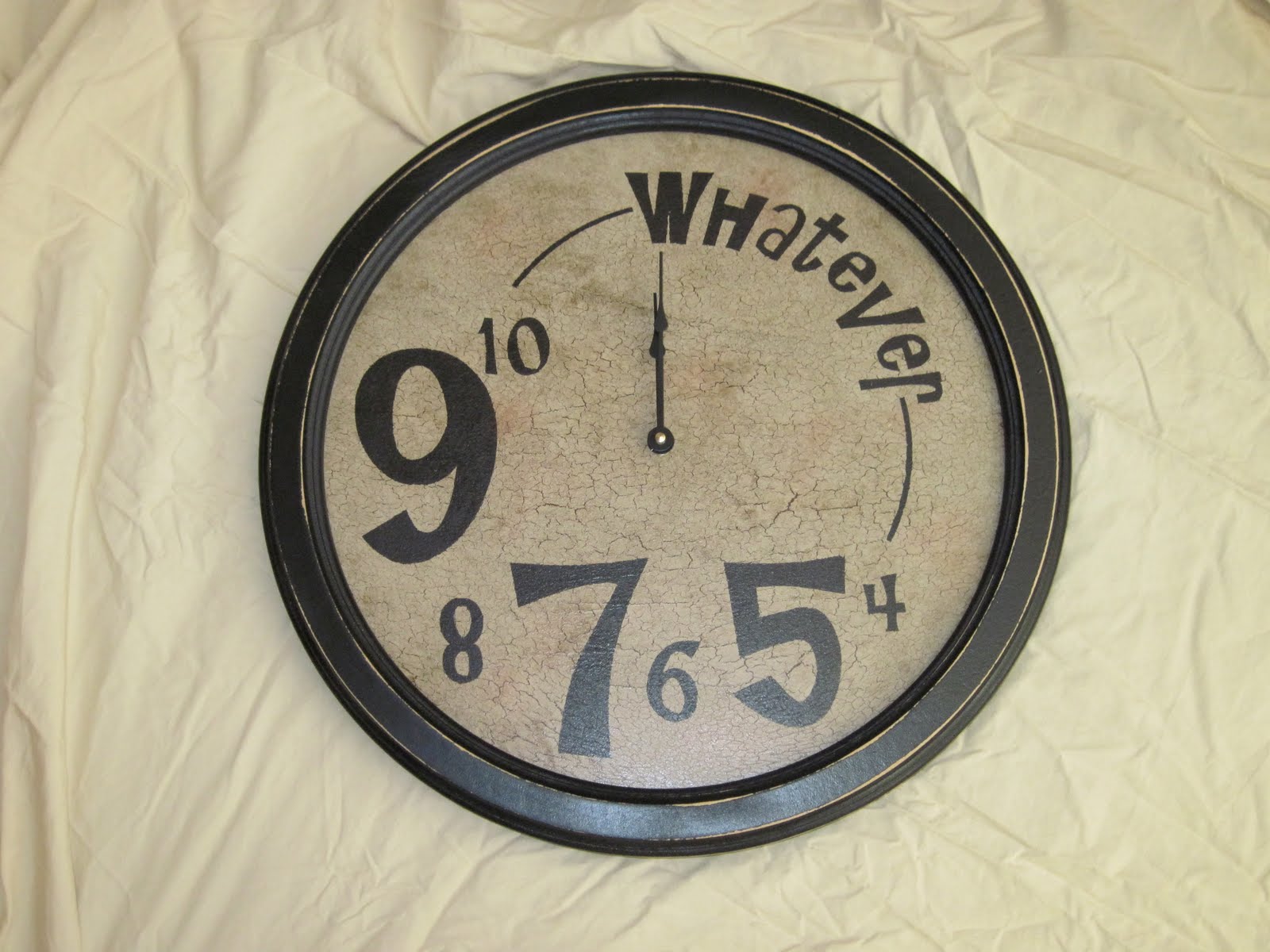 The Clock Lady 18" clocks in circle frame