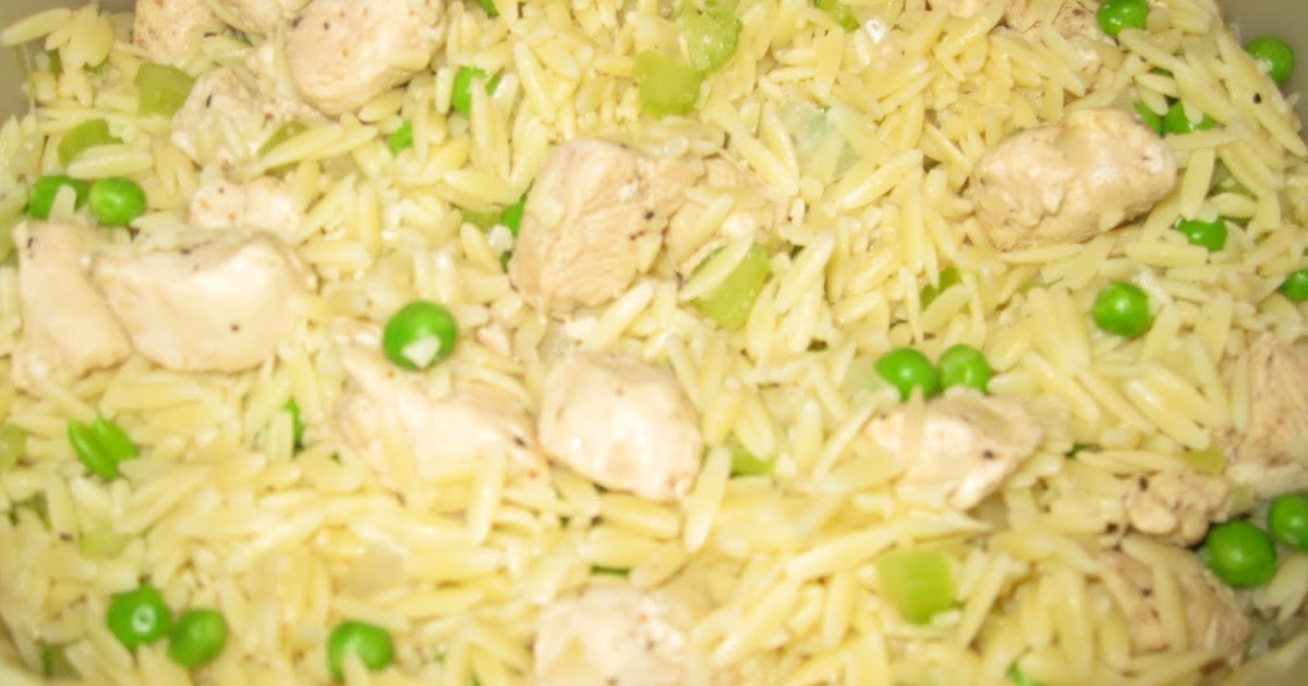 Nana's Recipe Box Lemon Chicken Orzo Pasta