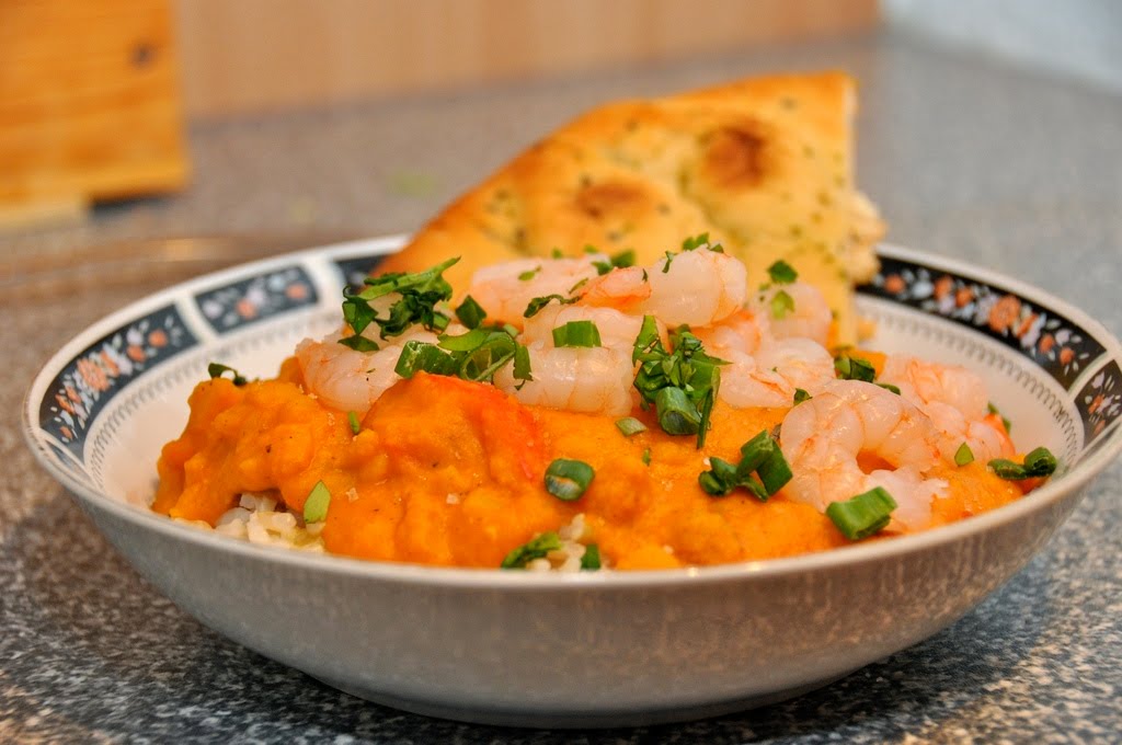 a coconut red lentil soup