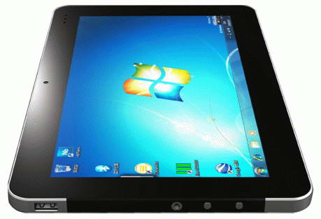 The tablet runs on Windows 7