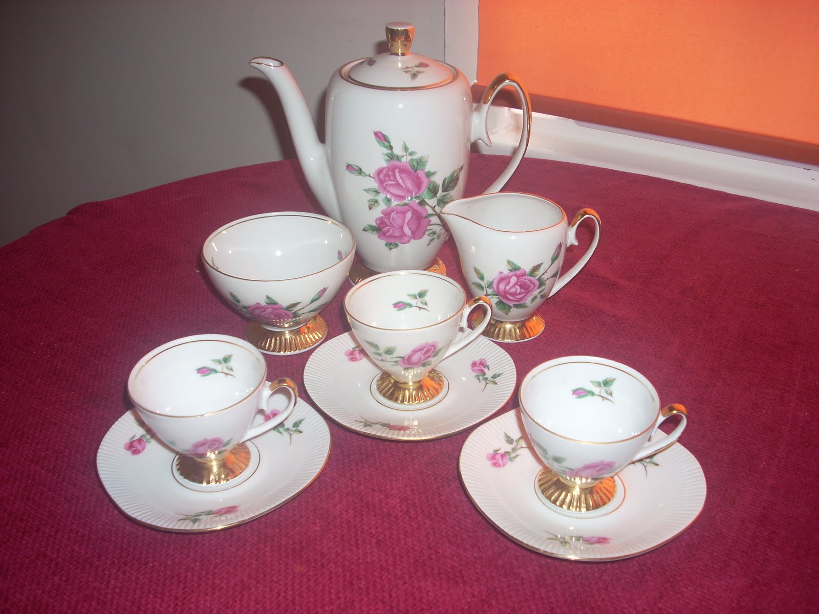 KoleksiBarangUK Chodziez Made In Poland Coffee Set(SOLD)