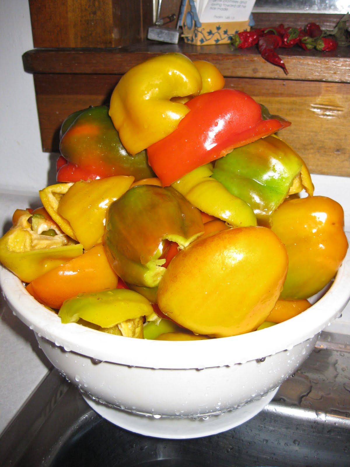 Raw Tidbits Sunburned Bell Peppers and Basil Pesto