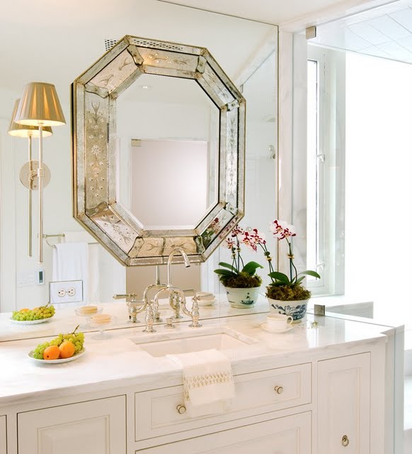 Decor To Adore Hanging a Mirror OVER Another Mirror