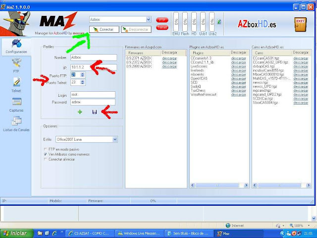 Como configurar CS no Azbox Elite via Mbox. -024