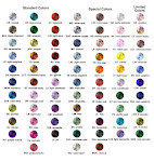 Tabela de cores Swarovski