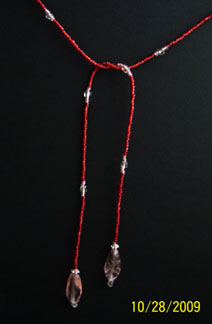32" Red Lariat Necklace $35.00