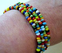 7" Seed Bead Bracelets $5.00 each