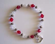 8" Heart Charm Bracelet $25.00
