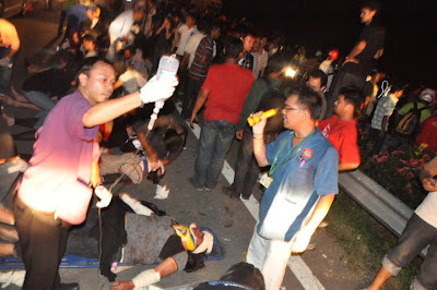 Kemalangan Ngeri 10.10.10 Tragedi di Tol Simpang Ampat plaza tol plus km 223