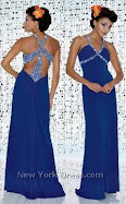 Halter Bedazzling Crisscross Evening Dress Item no. 6010