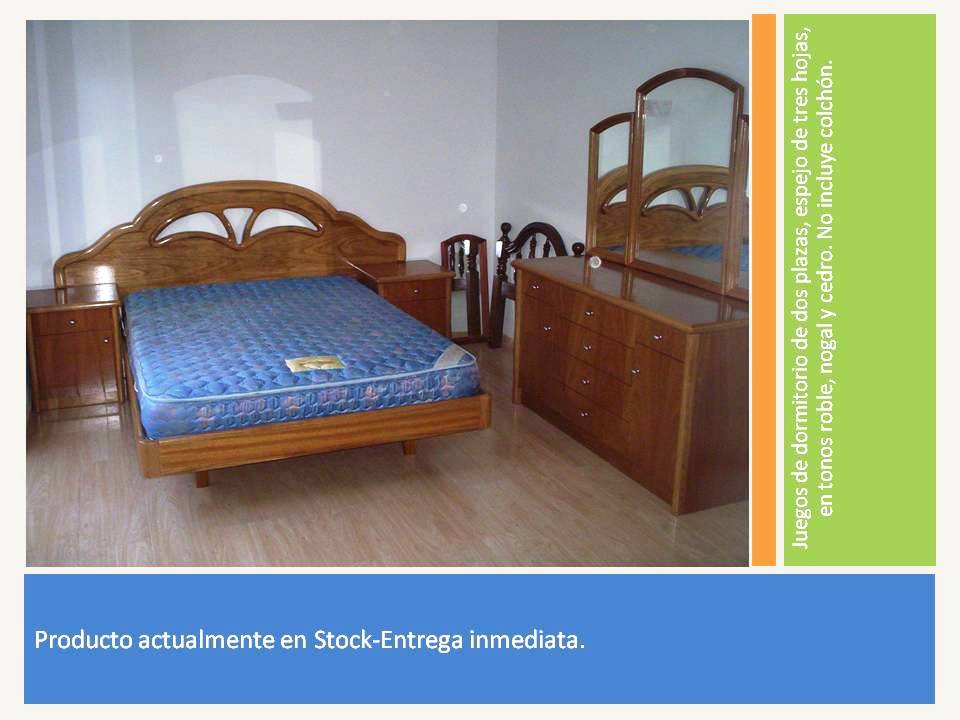 Reynaga Muebles: Juego de dormitorio dos plazas.