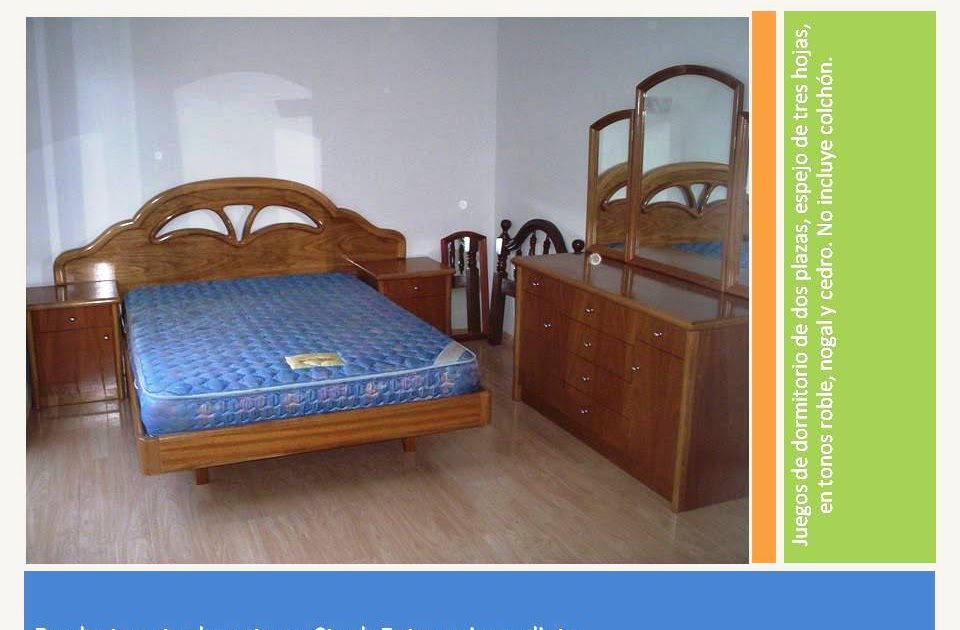 Reynaga Muebles: Juego de dormitorio dos plazas.
