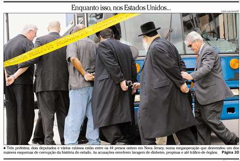 Prefeitos, deputados e rabinos presos nos EUA