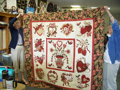 vintage valentine quilt