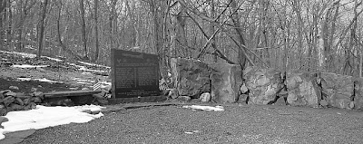The memorial site of the plane crash on Mt. Tom in 1946