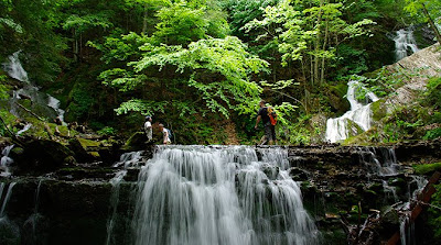 Twin Cascade waterfalls