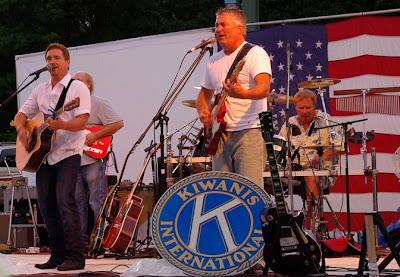 Cottonwood band playing at the Kiwanis Fireworks Festival in Easthampton, Mass