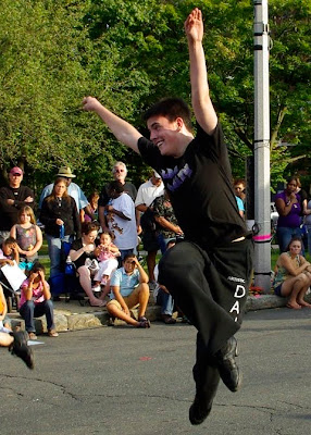 Artistic Dance Conservatory dancer performing at the Holyoke Block party