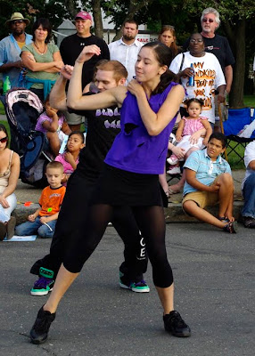 Artistic Dance Conservatory dancers performing at the Holyoke Block party