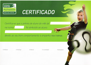 Diploma Aluno do Mês