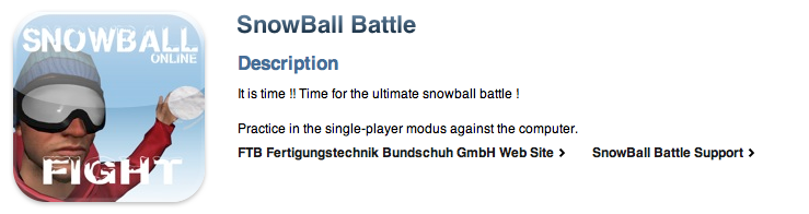 SnowBall Battle Online iPhone App