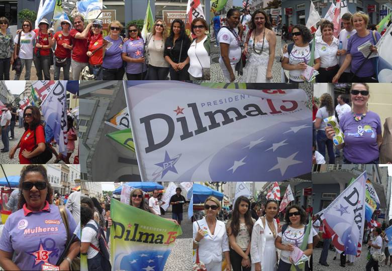Mulheres com Dilma em Santa Catarina