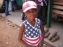 America in the heart of little Akosua in Wa, Ghana