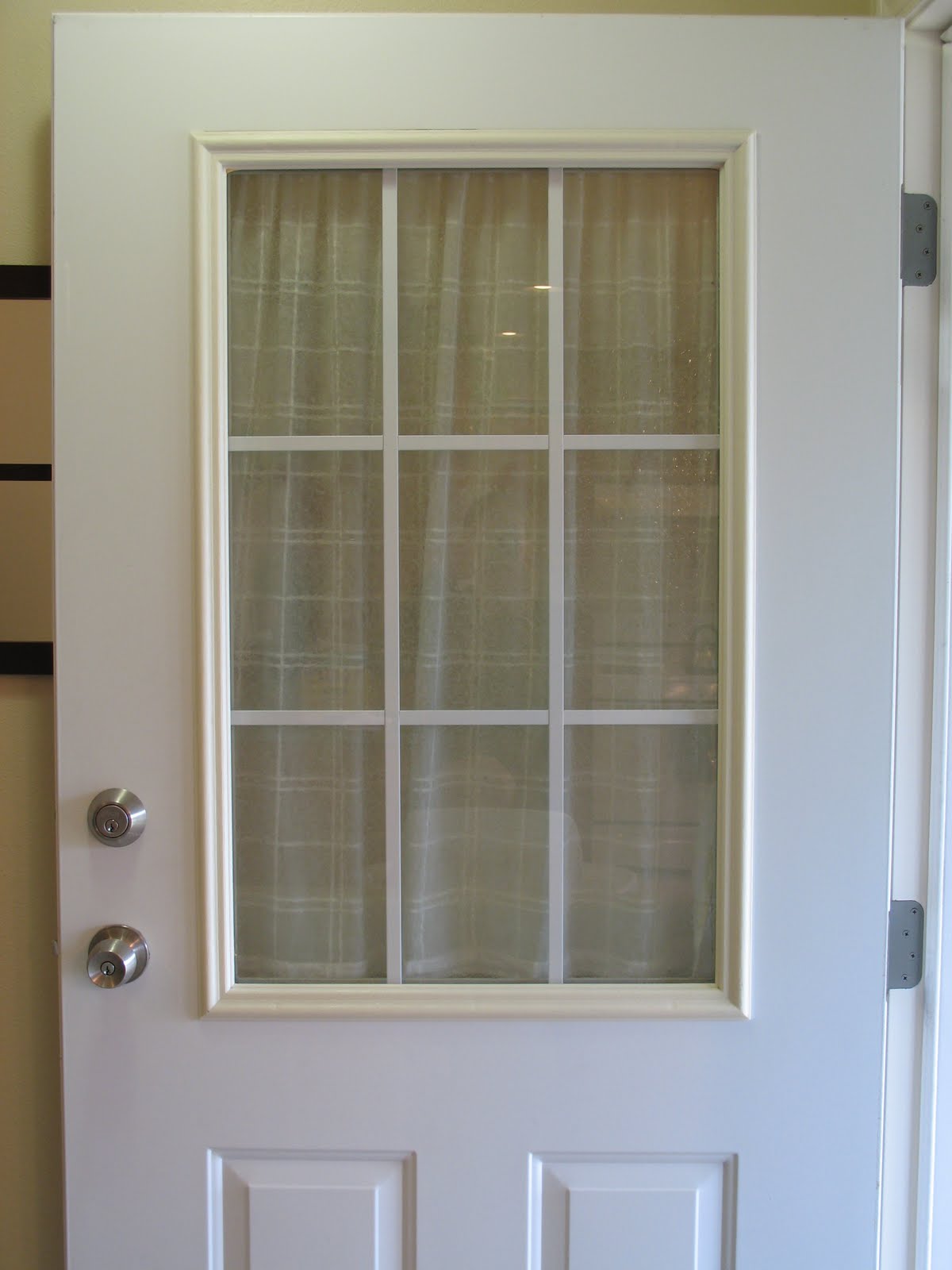 This Thrifty House Spray Painted Door Trim