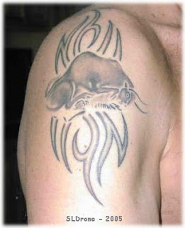 bison tattoo art design for body