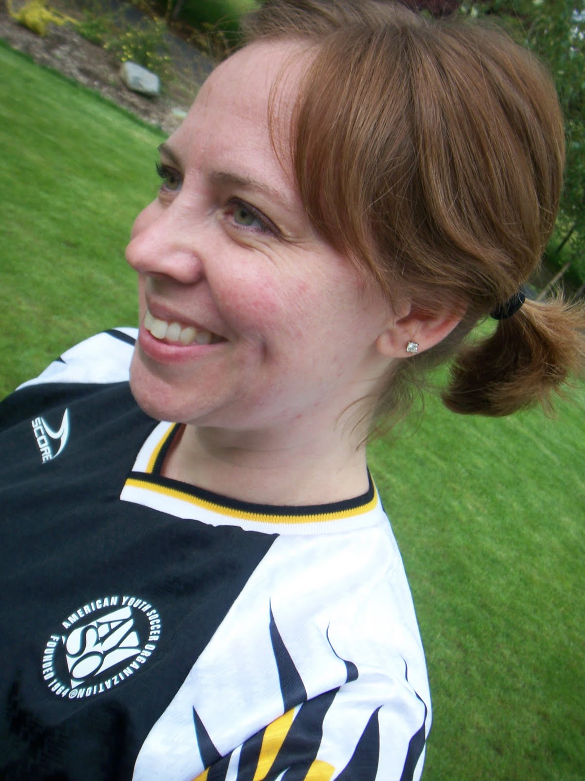 Eclectic Photography Project: Day 187 - cons/sport jersey/piggytails