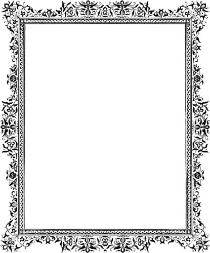 clip art borders april 2010 black and white wedding border
