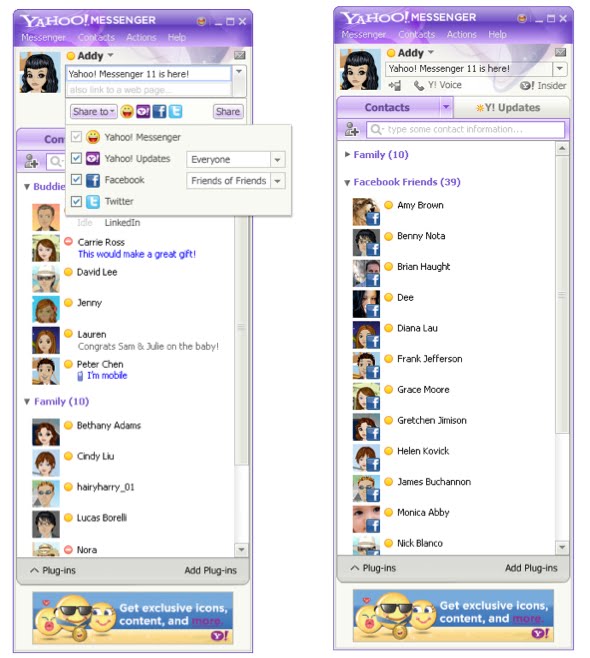 The new Yahoo! Messenger 11 Beta is now available for download.
