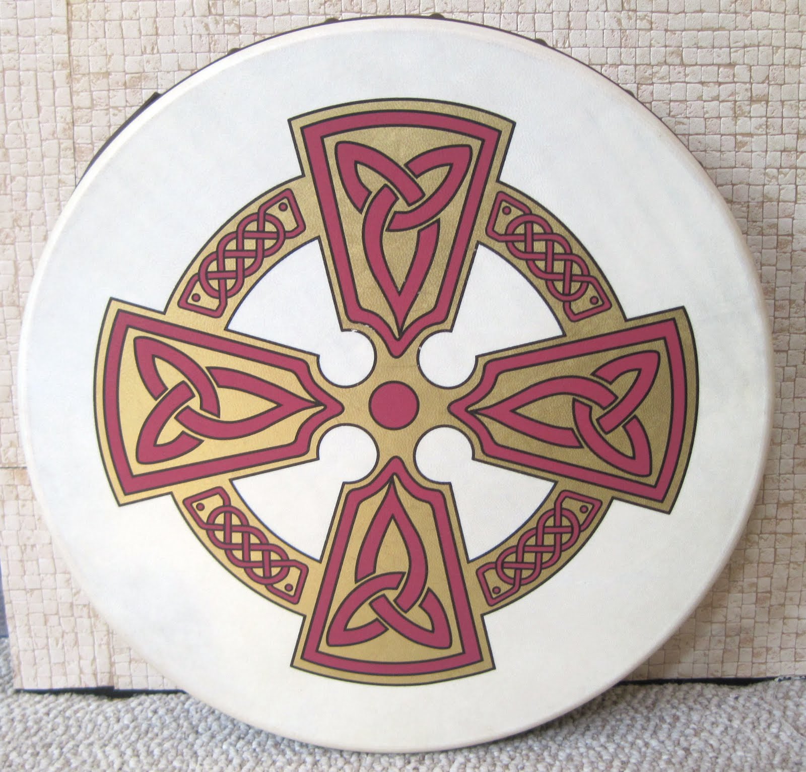 Healing Woman CELTIC ANGEL WITH IRISH BODHRAN DRUM