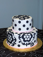 Black and white cake