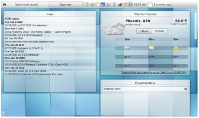 KDE 4 Netbook Interface