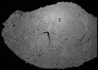 Hayabusa over asteroid Itokawa